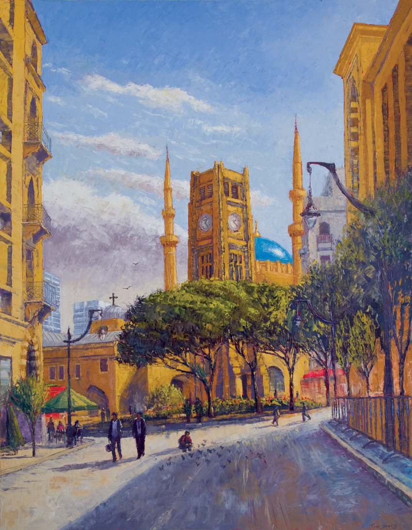 Tom Young Painting in Lebanon The Polymath Perspective