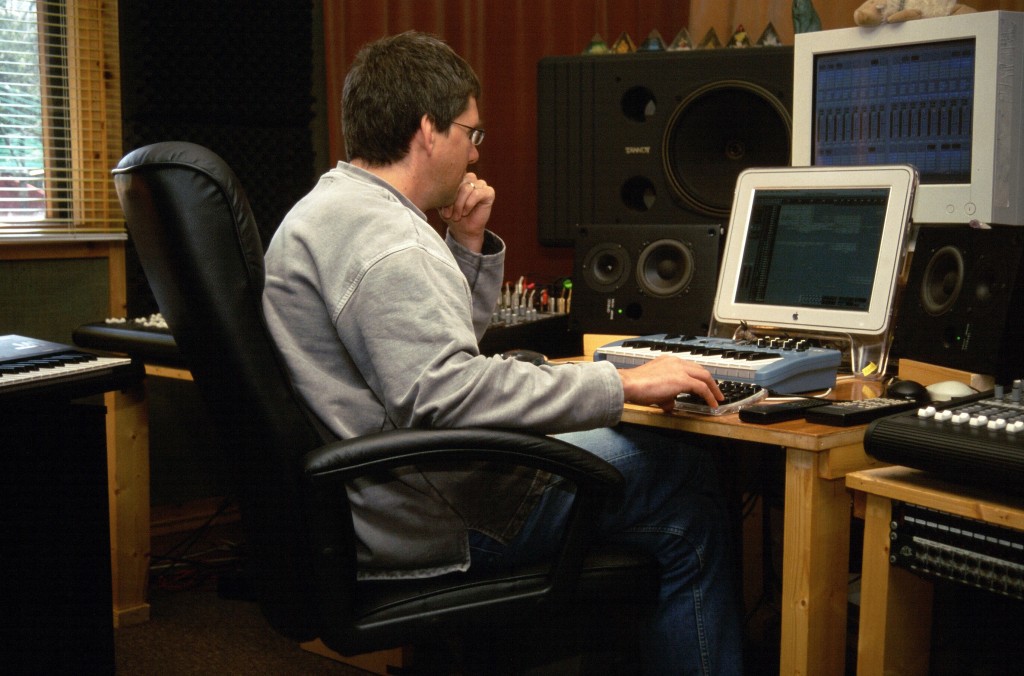 Toby working