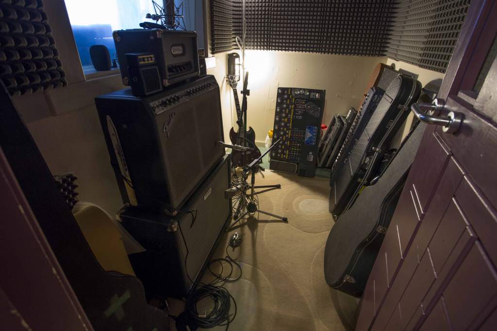 The vocal booth